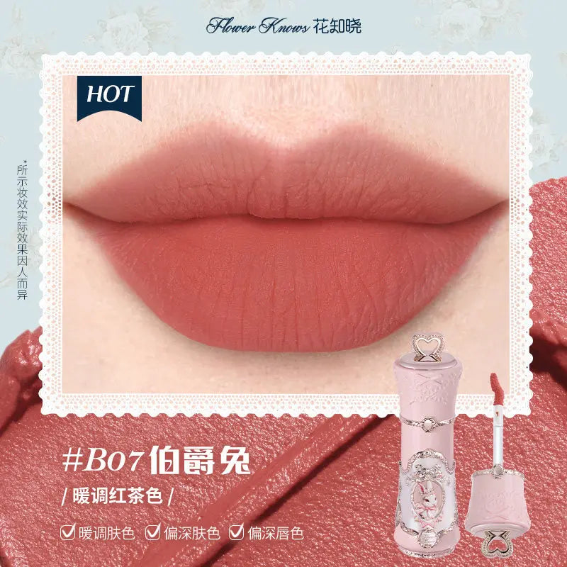 Flower Knows Snow Ballet Collection Perfume Satin Makeup Palette Blush Lip Duo Long Lasting Lip Color Romantic Balletcore Beauty