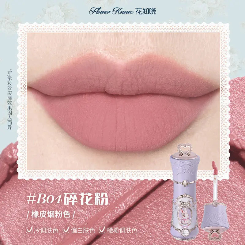 Flower Knows Snow Ballet Collection Perfume Satin Makeup Palette Blush Lip Duo Long Lasting Lip Color Romantic Balletcore Beauty