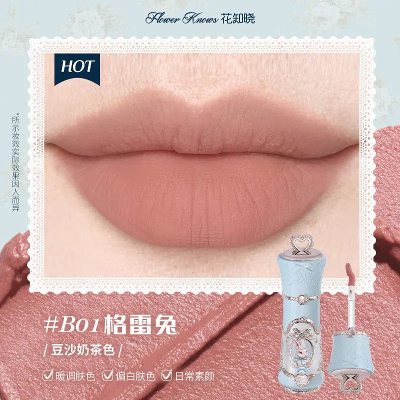 Flower Knows Snow Ballet Collection Perfume Satin Makeup Palette Blush Lip Duo Long Lasting Lip Color Romantic Balletcore Beauty