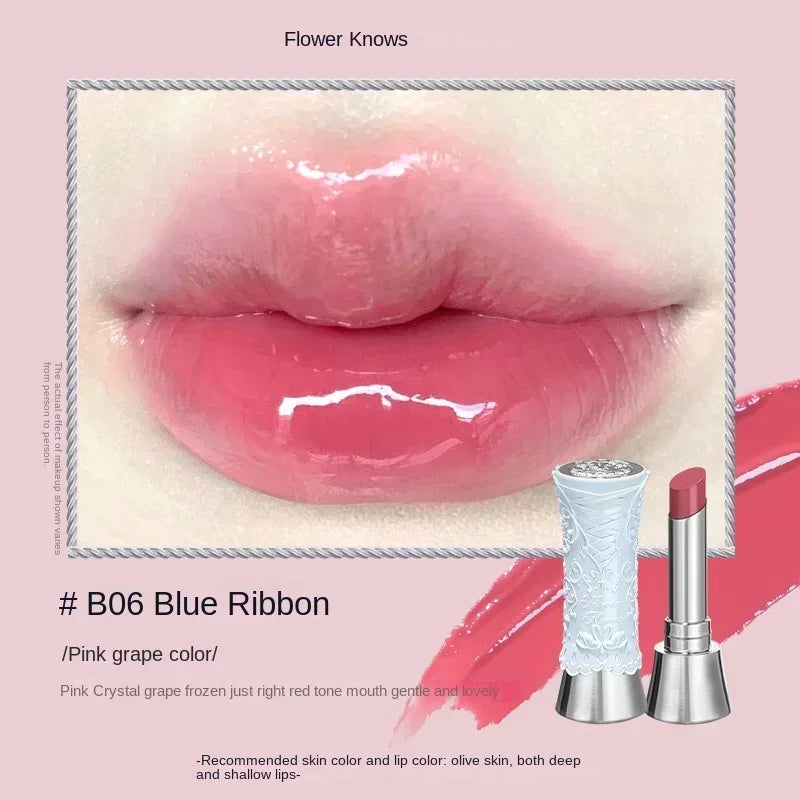 Flower Knows Swan Ballet Solid Lip Glaze Mirror Lipstick Vegan Profesional Lipgloss Moisturizing Korean Lip Stick