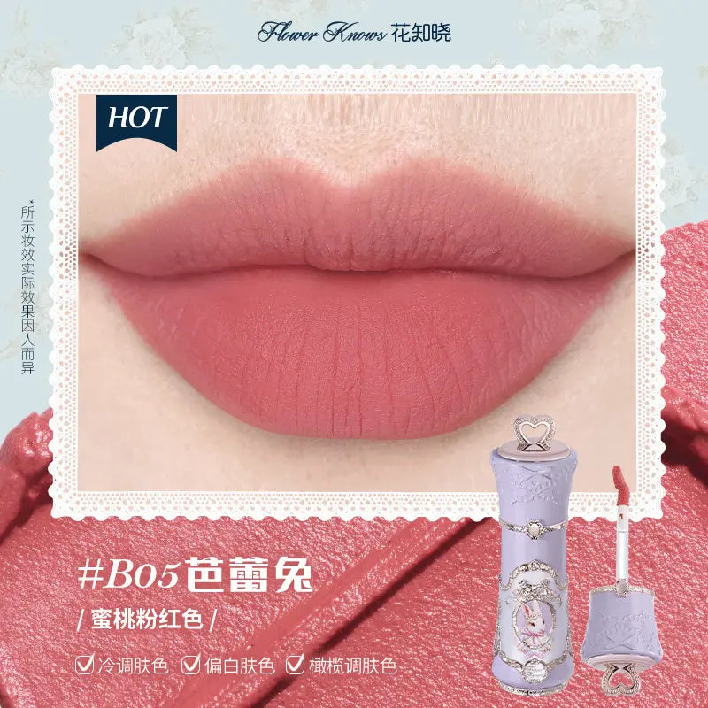 Flower Knows Snow Ballet Collection Perfume Satin Makeup Palette Blush Lip Duo Long Lasting Lip Color Romantic Balletcore Beauty