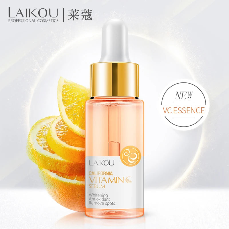 LAIKOU 17ML Japan Sakura Serum Vitamin C Nourish Essense Oil Control 24K Gold Serum Rose Blueberry Skin Care Smoothing Facecare