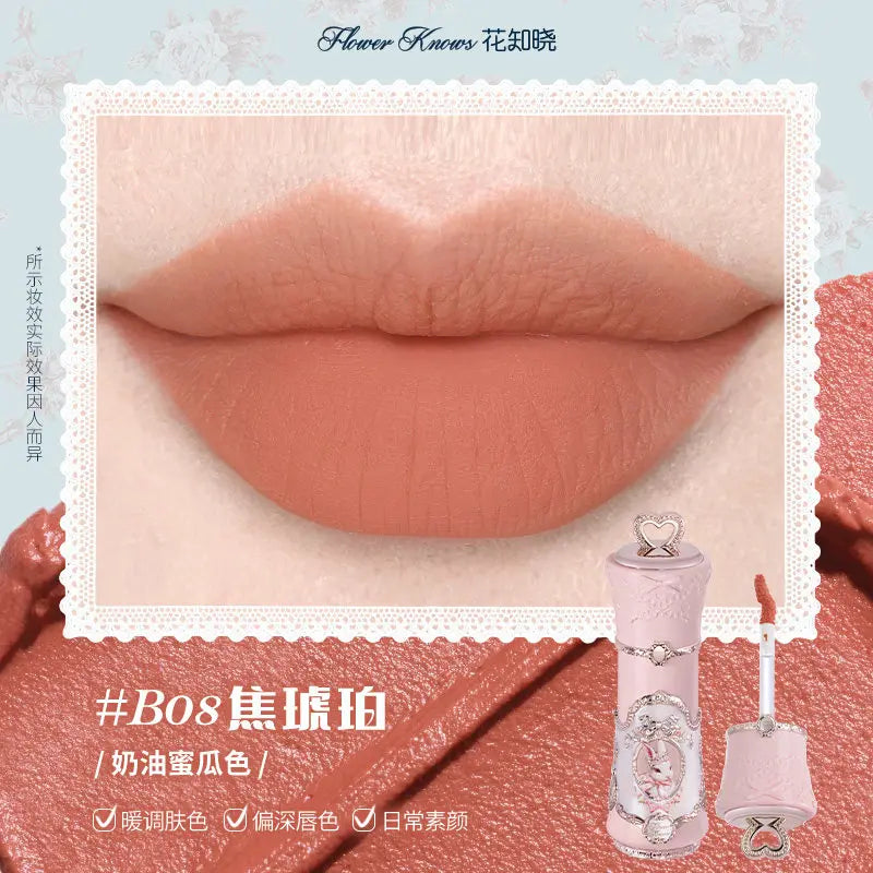 Flower Knows Snow Ballet Collection Perfume Satin Makeup Palette Blush Lip Duo Long Lasting Lip Color Romantic Balletcore Beauty
