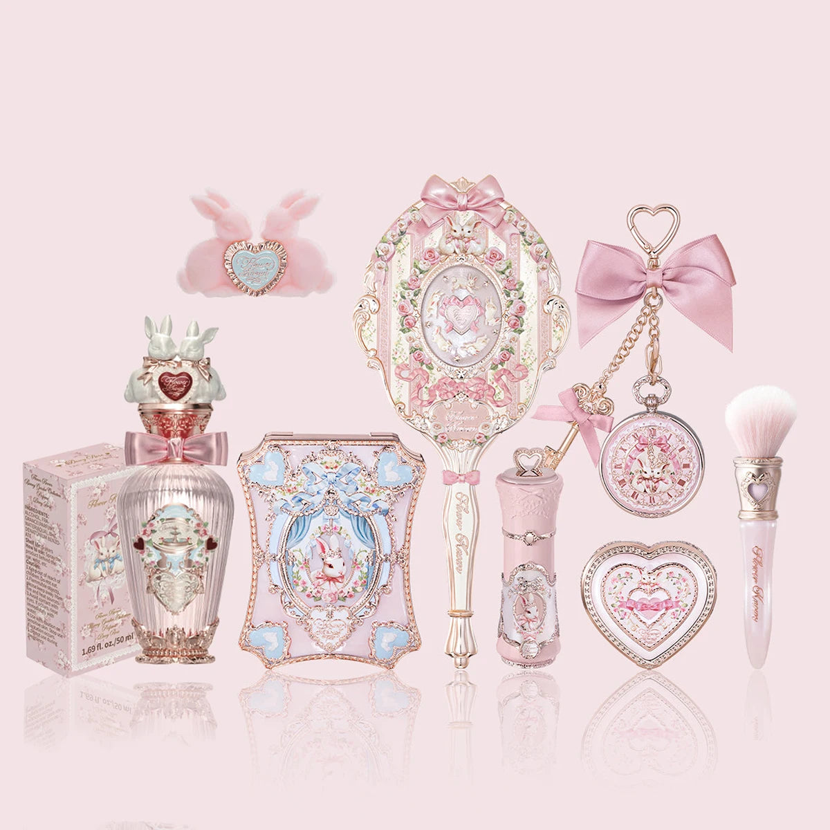 Flower Knows Snow Ballet Collection Perfume Satin Makeup Palette Blush Lip Duo Long Lasting Lip Color Romantic Balletcore Beauty
