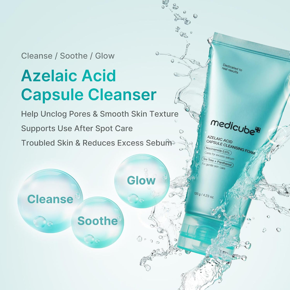 medicube Facial Cleanser Azelaic Acid Whip Cleanser