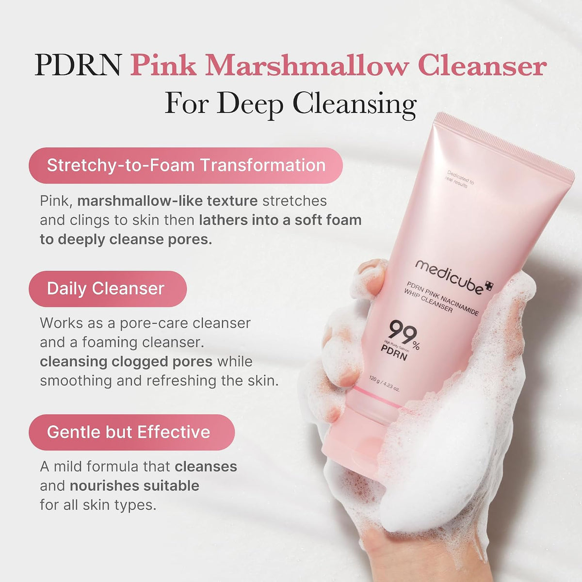medicube Facial Cleanser Azelaic Acid Whip Cleanser