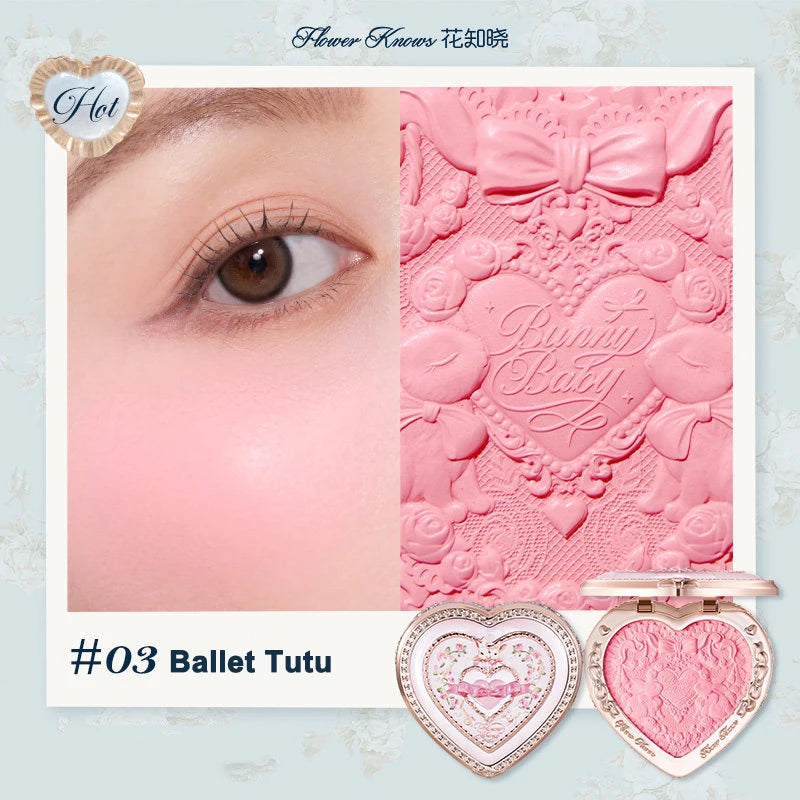 Flower Knows Snow Ballet Collection Perfume Satin Makeup Palette Blush Lip Duo Long Lasting Lip Color Romantic Balletcore Beauty
