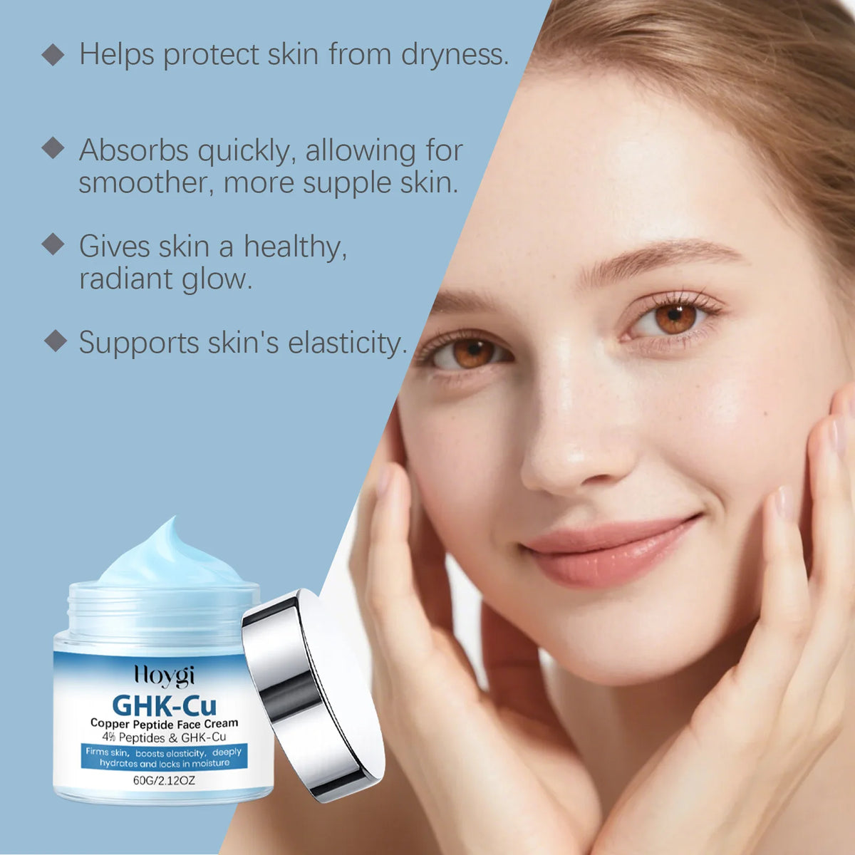 GHK-Cu Copper Peptide Skincare Anti Aging Face Cream GHK-Cu Serum For Lifting Firming Smoothing Glowing Skincare Korean Beauty