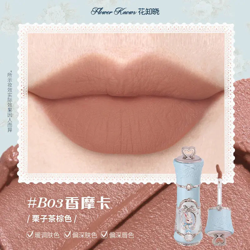 Flower Knows Snow Ballet Collection Perfume Satin Makeup Palette Blush Lip Duo Long Lasting Lip Color Romantic Balletcore Beauty
