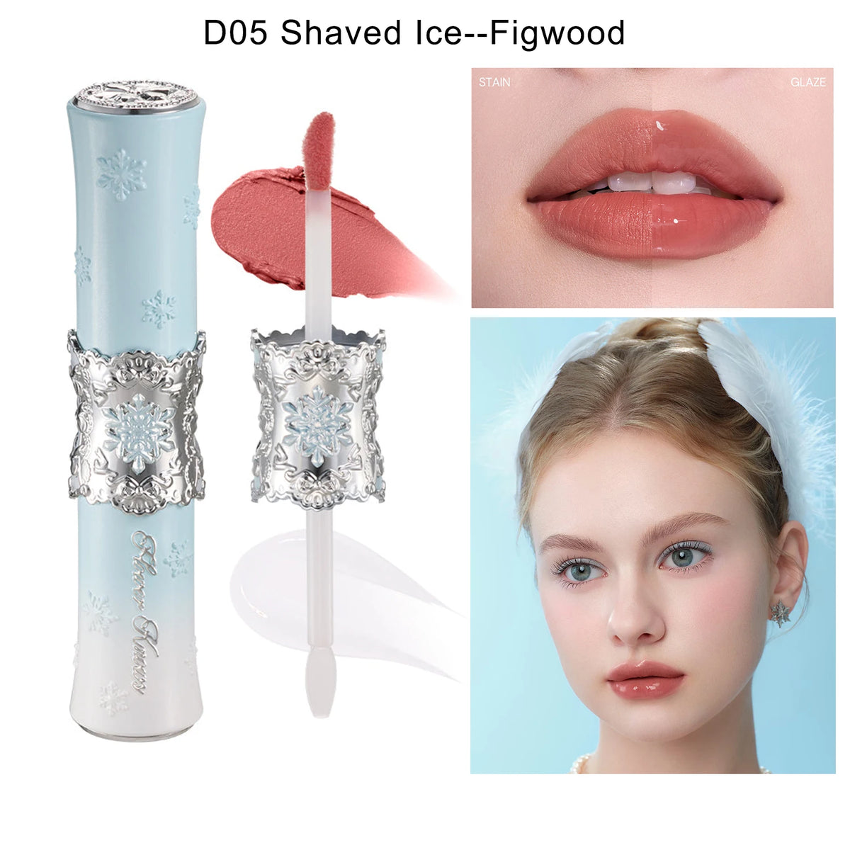 Flower Knows Snow Ballet Collection Perfume Satin Makeup Palette Blush Lip Duo Long Lasting Lip Color Romantic Balletcore Beauty
