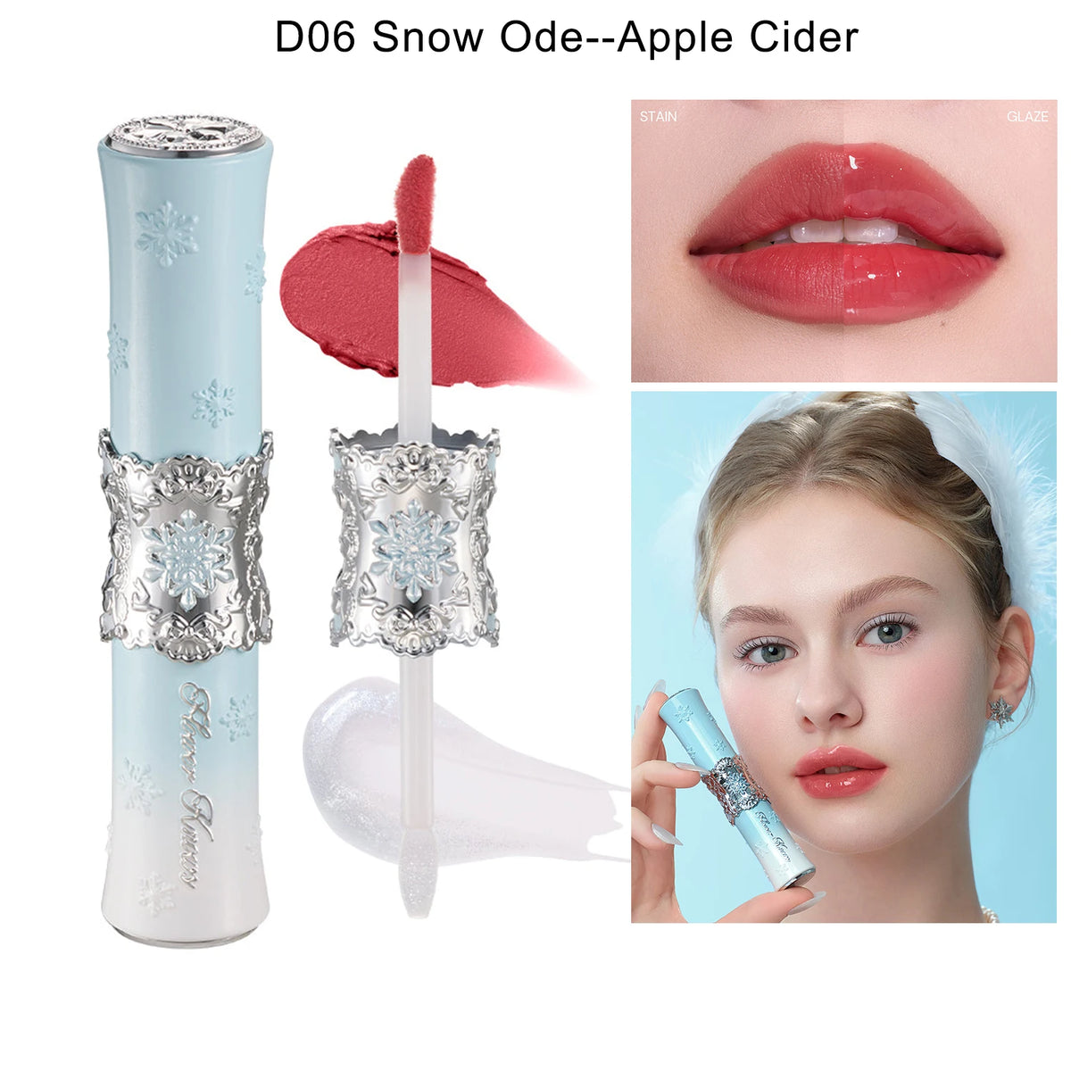 Flower Knows Snow Ballet Collection Perfume Satin Makeup Palette Blush Lip Duo Long Lasting Lip Color Romantic Balletcore Beauty